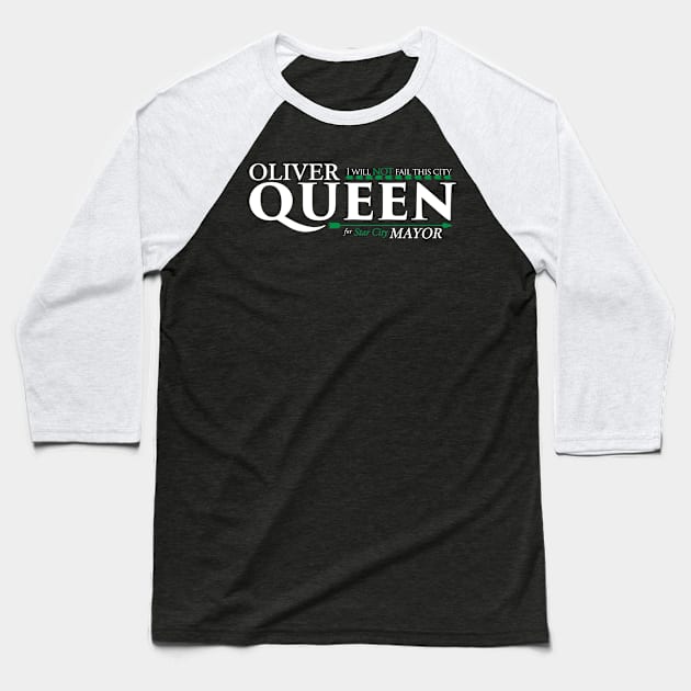 queen for mayor Baseball T-Shirt by fenixlaw